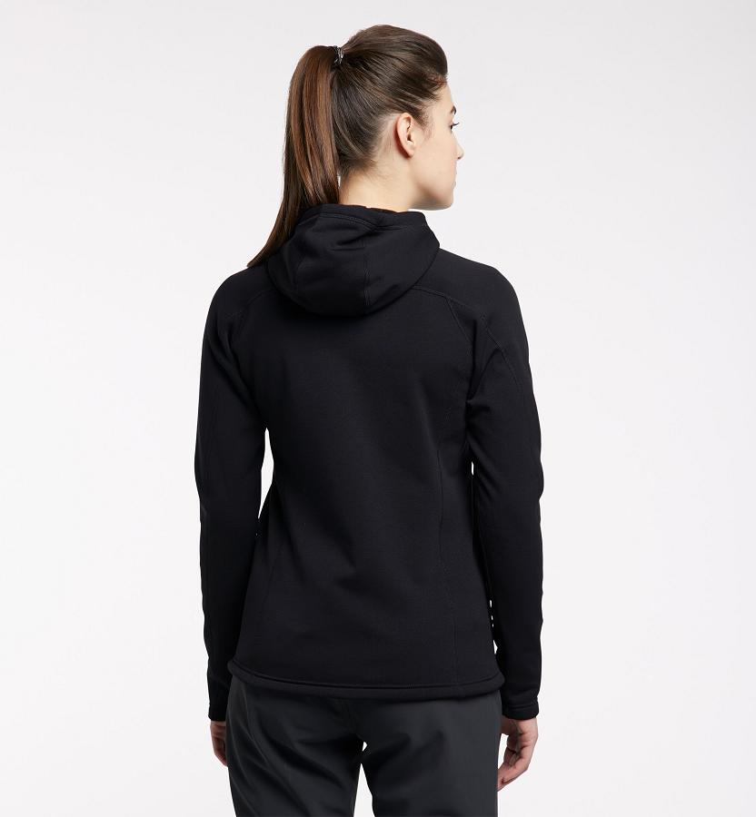 Haglöfs Womens Bungy Fleece Black New Zealand 54607XVPN